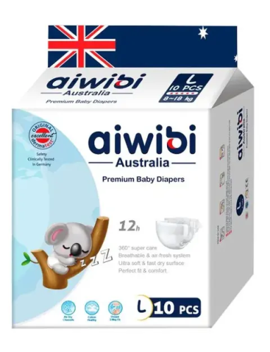 AIWIBI подгузники детские одноразовые 9-14кг 10шт AWB07-L